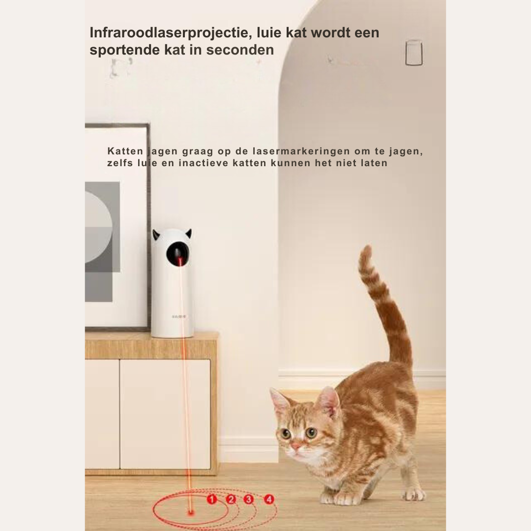 Laser Kattenspeelgoed Interactief met Lichtbundel