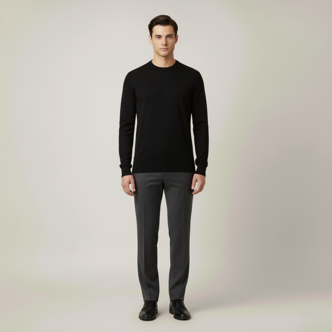 Nero | Maglione da Uomo – Caldo, Elegante & Versatile in Lana 0