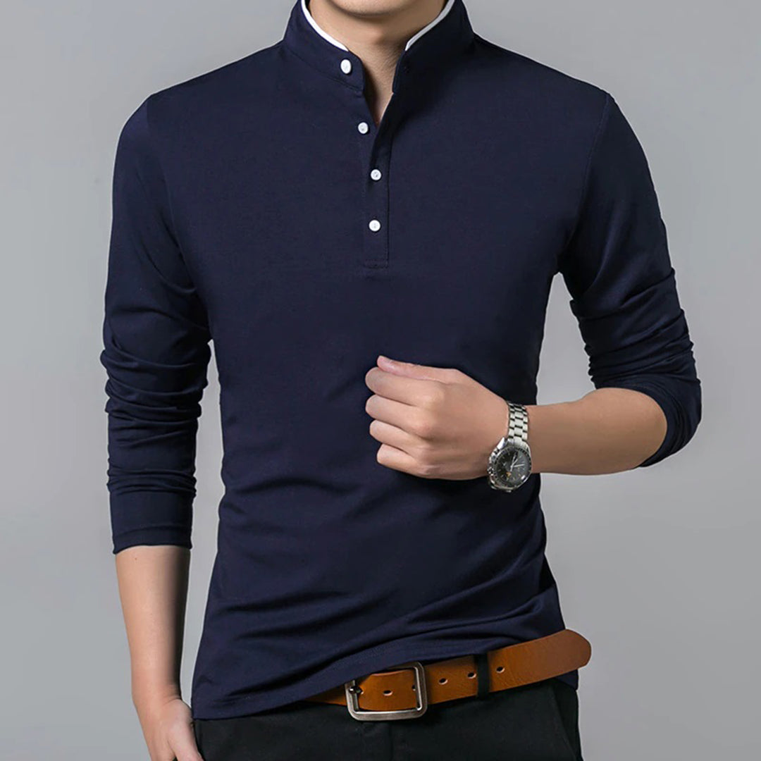 Elegante Heren Sweater met Korte Kraag – Casual & Tijdloos Design