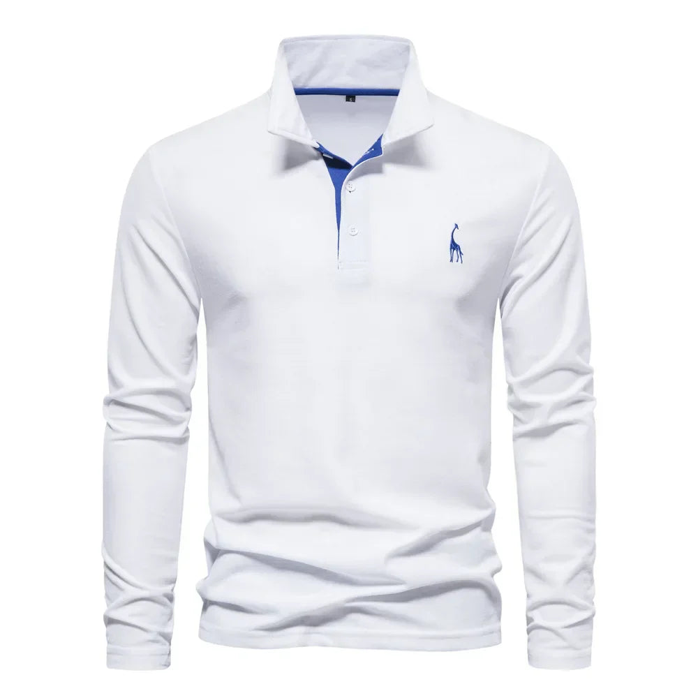 Frank | Polo Uomo Manica Lunga - 100% Cotone, Casual-6