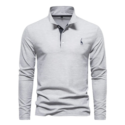 Frank | Polo Uomo Manica Lunga - 100% Cotone, Casual-5