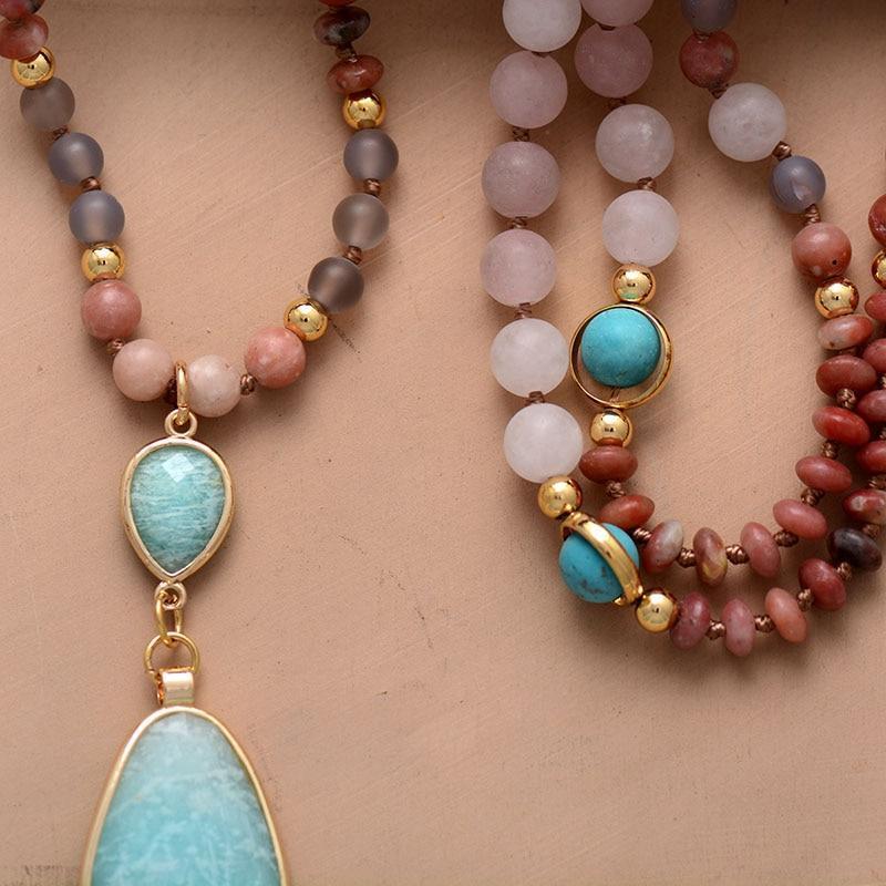 Mala Ketting Pastel Reinigend Edelsteen Halsketting