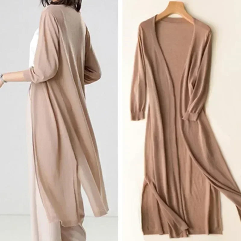 Dames Vest Lange Mouw - Elda Warme Winterjas Vest - Mode Vibes