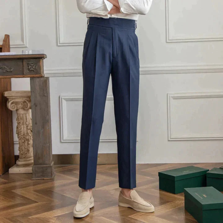 Elegante Herenbroek Zwart Formal Modern Design