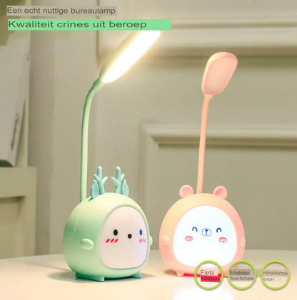 Kinderleeslamp met Oogbescherming en USB Nachtlampje BrightBuddy