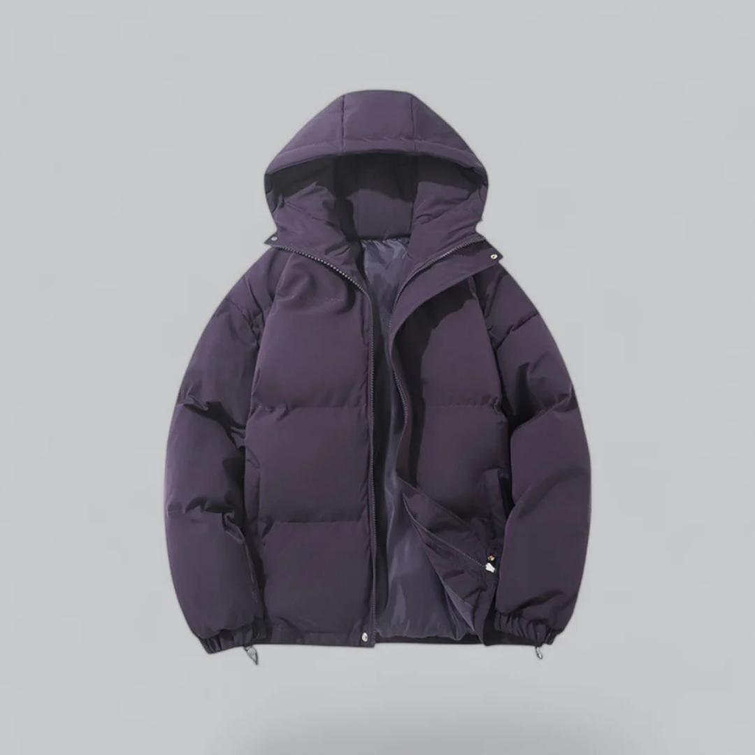 Heren Winterjas Gewatteerd Met Capuchon Warm en Comfortabel