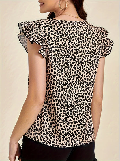 ZomerGloed Dames V-hals Korte Mouwen