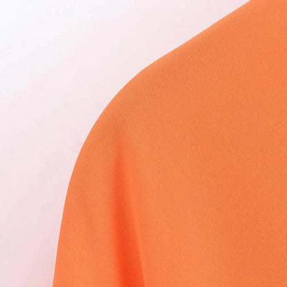 Krachtige Oranje Blouse met Lange Mouwen