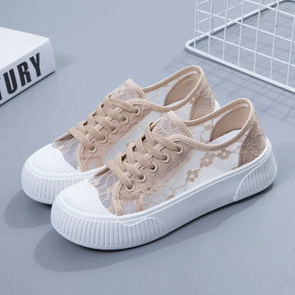 Luna Elegante Florale Mesh Sneakers