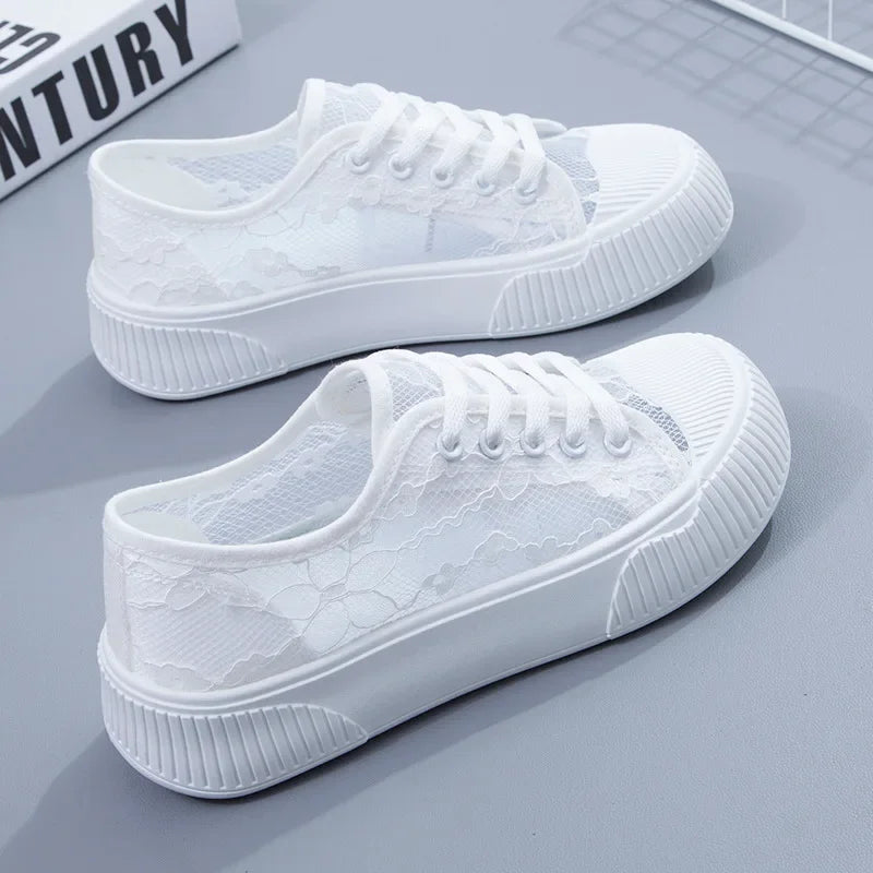 Luna Elegante Florale Mesh Sneakers