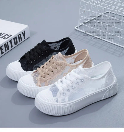 Luna Elegante Florale Mesh Sneakers
