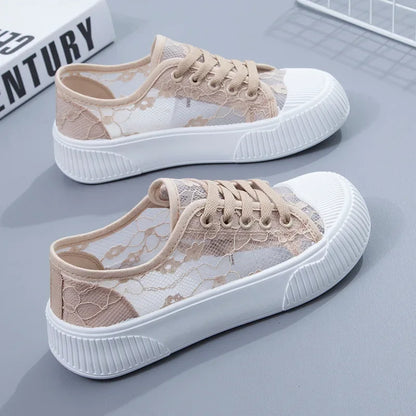 Luna Elegante Florale Mesh Sneakers