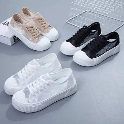Luna Elegante Florale Mesh Sneakers