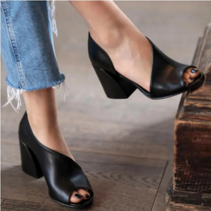BellaStride Plus Size Dames Schoenen Zomer Hoge Hak Sandalen