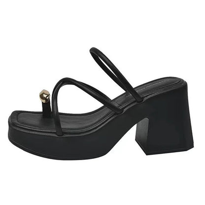 New Brand's Dikke Hak Sandalen voor Dames