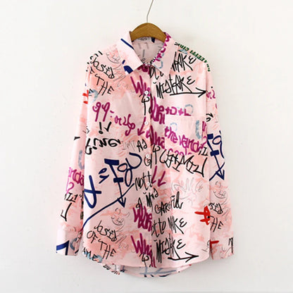 FloraChique Elegante Drukpatroon Damesblouse