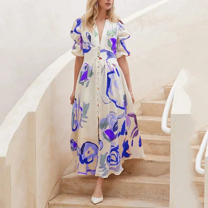 OceanBliss Casual Vrouwen Strandjurk 2024