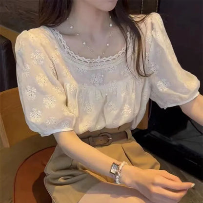 Elegante Zomer Chiffon Blouse voor Dames