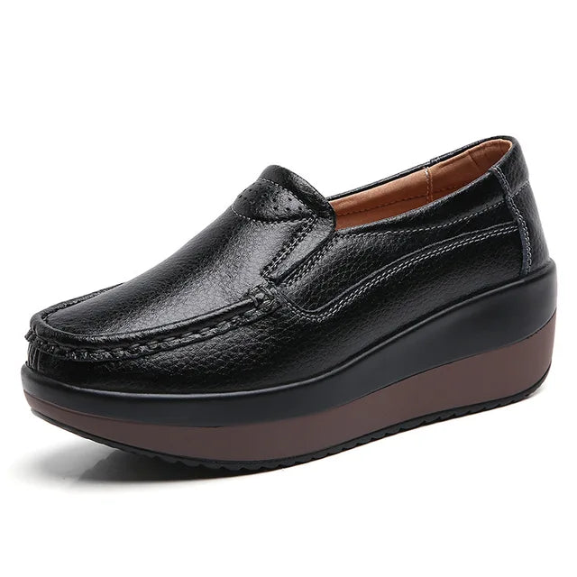 Nieuwe Platform Flats Loafers voor Dames - Stijlvolle Comfortabele Wandelsneakers