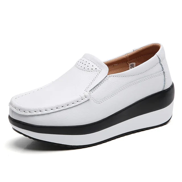 Nieuwe Platform Flats Loafers voor Dames - Stijlvolle Comfortabele Wandelsneakers
