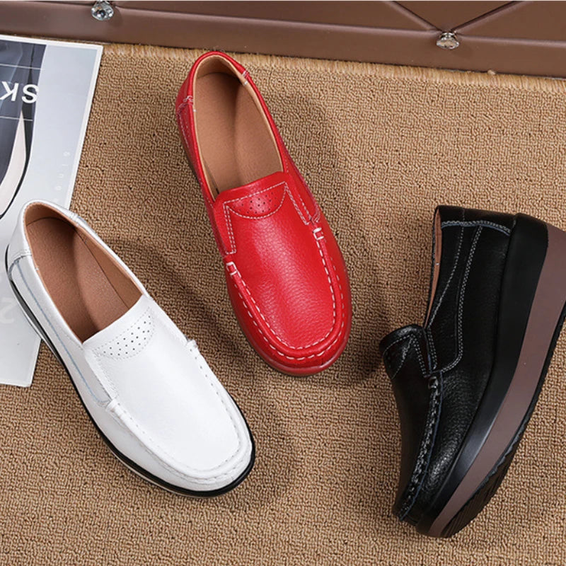 Nieuwe Platform Flats Loafers voor Dames - Stijlvolle Comfortabele Wandelsneakers