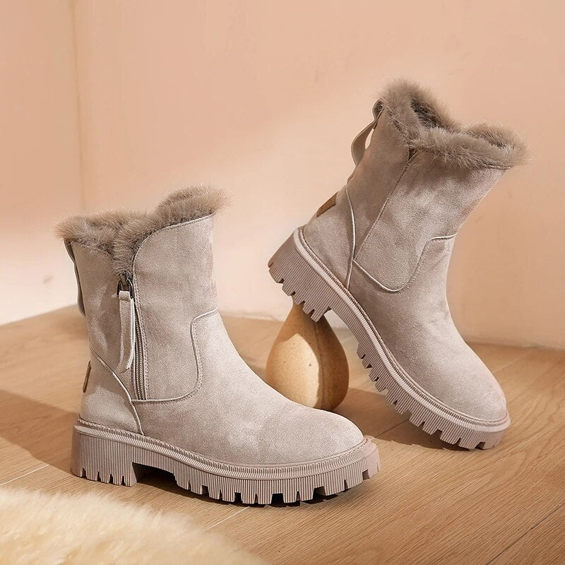 Dames Laarzen Modieus Comfortabel Leer - Mode Vibes