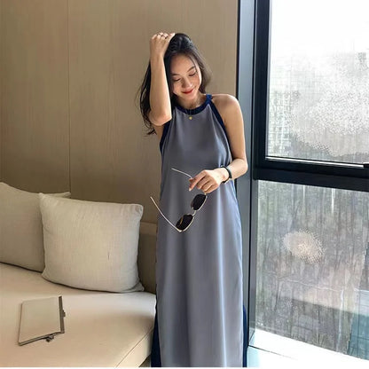 Fashionista Charm Elegant Patchwork Jurk