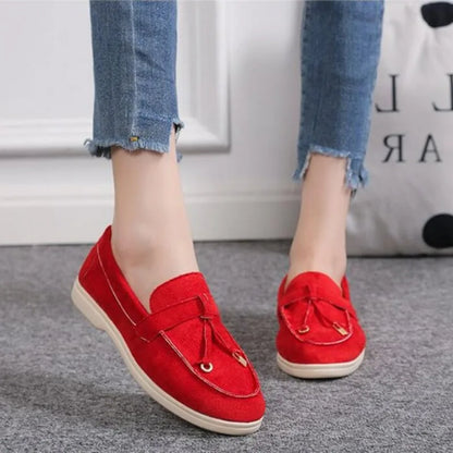 FashionWalk Leren Kasjmier Loafers