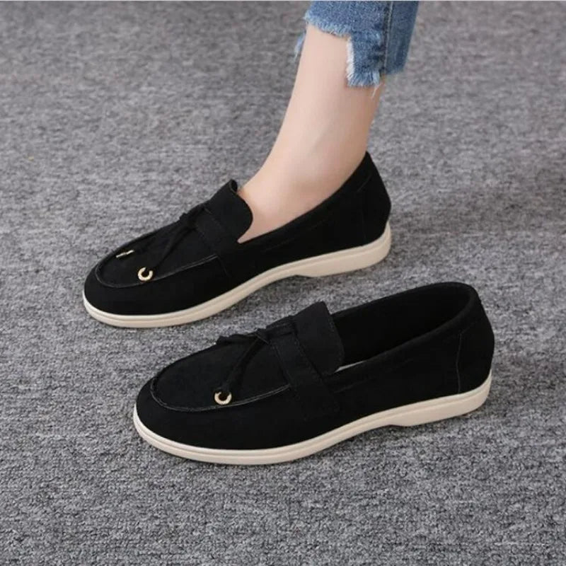FashionWalk Leren Kasjmier Loafers