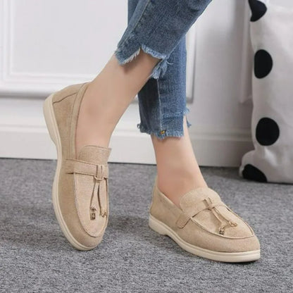 FashionWalk Leren Kasjmier Loafers