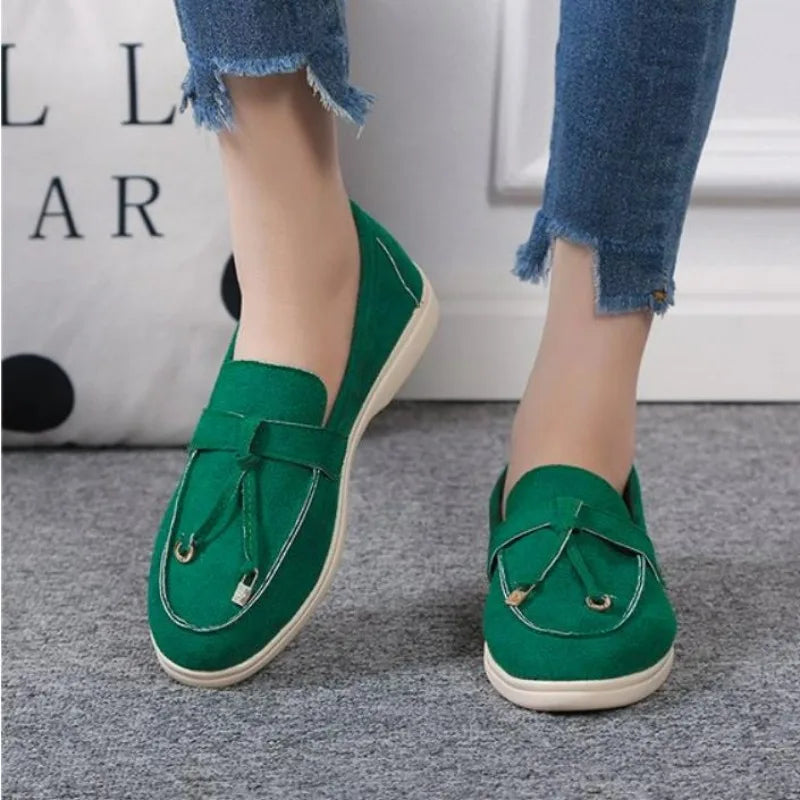 FashionWalk Leren Kasjmier Loafers