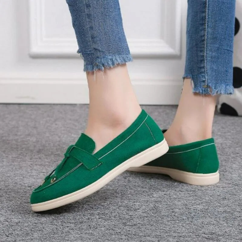 FashionWalk Leren Kasjmier Loafers