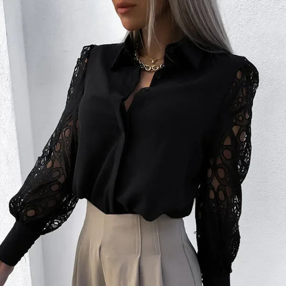 Elegancia Moda Witte Sexy Blouse