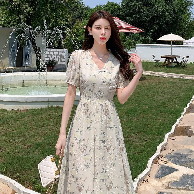 Betoverende Zomerse Chiffon Fee Jurk