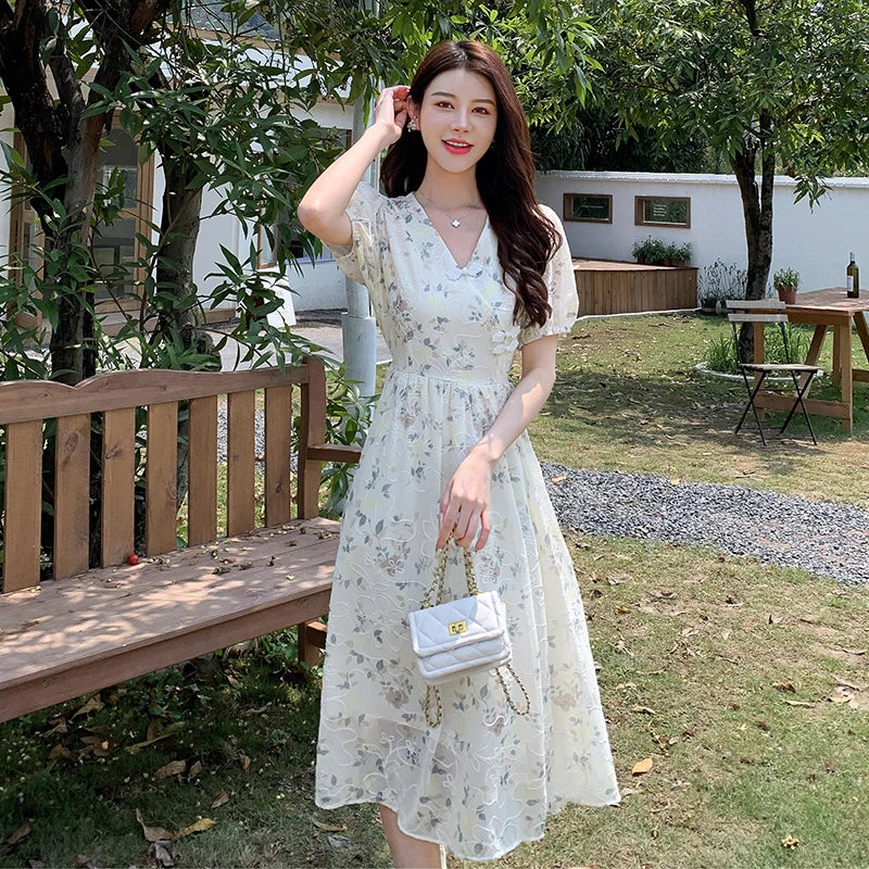 Betoverende Zomerse Chiffon Fee Jurk