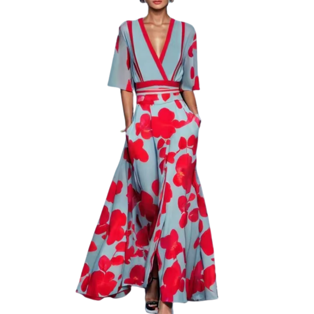 Vrouwelijke Zomerjurk met Taille en Luxueus Ontwerp
