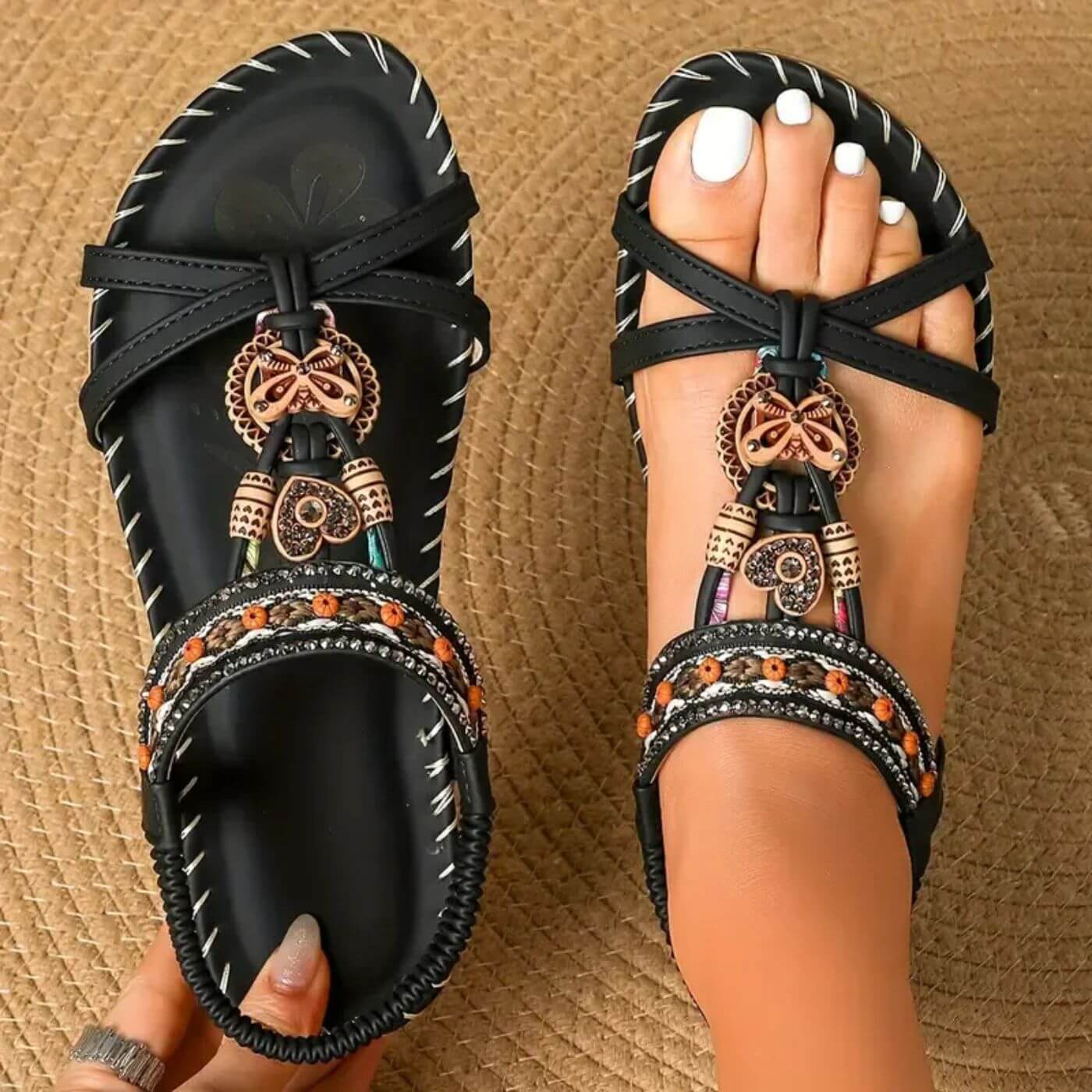 Dames Sandalen Verstelbare Bandjes Comfortabele Pasvorm