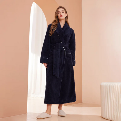 Dames Badjas Zachte Stof Tijdloos Ontwerp - Mode Vibes