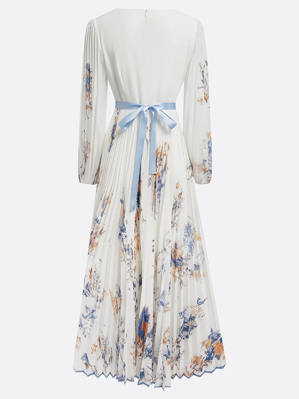 Nora | Maxi-jurk met lange mouwen en bloemenprint 4