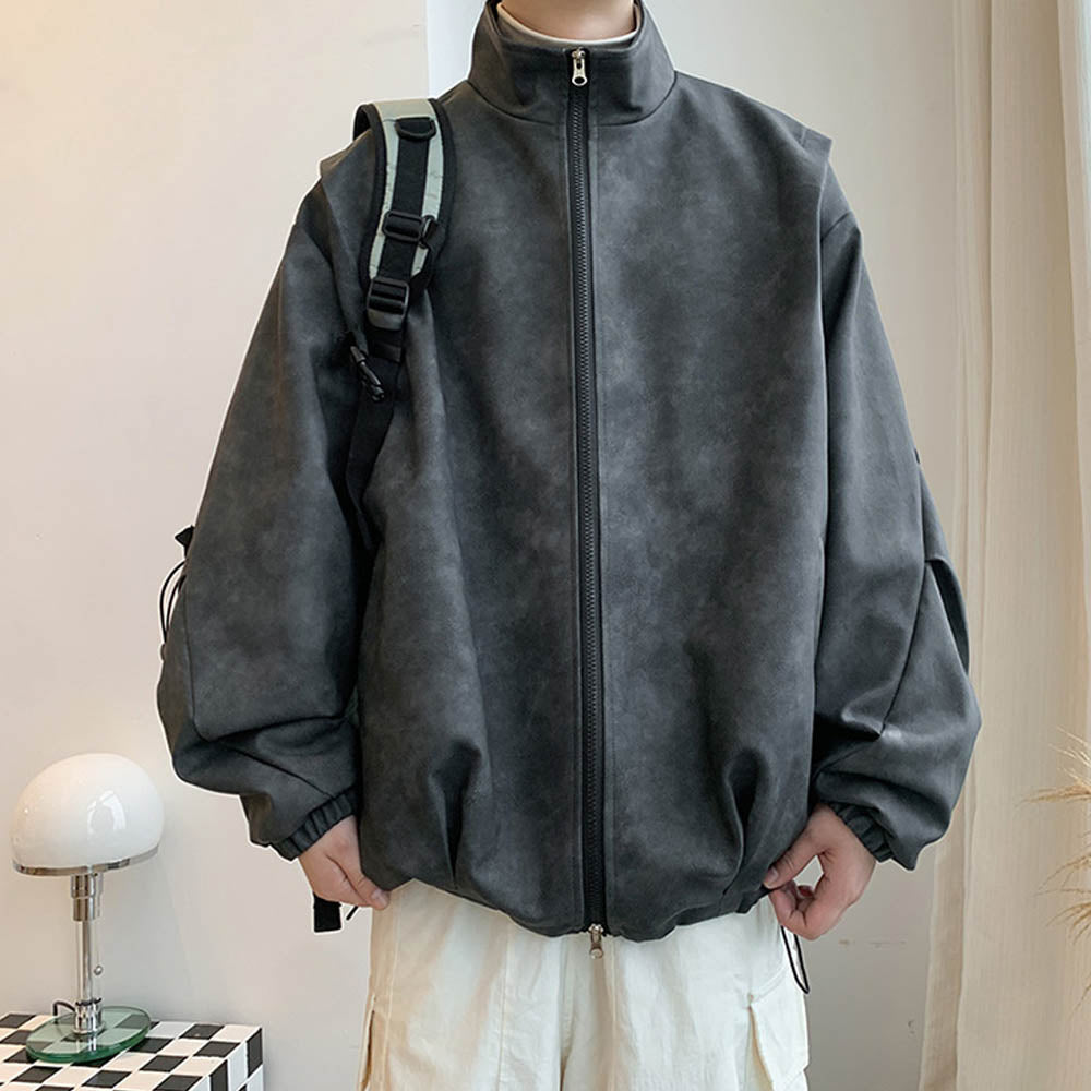 Kunstleder Jas Faux Suede Vintage Stijl - Mode Vibes
