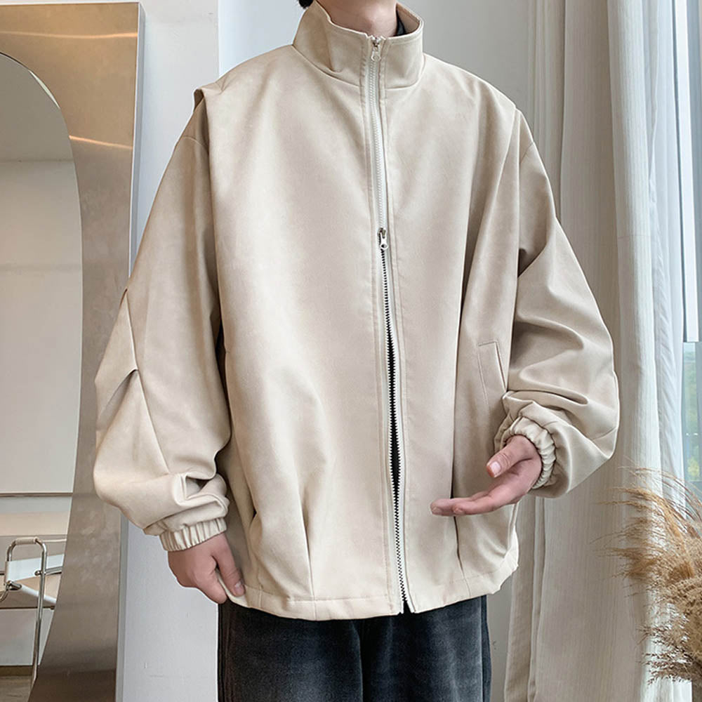 Kunstleder Jas Faux Suede Vintage Stijl