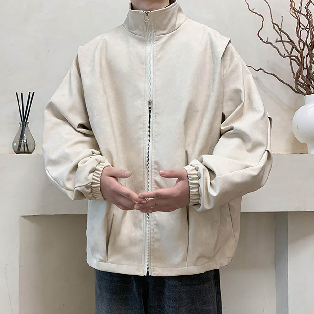 Kunstleder Jas Faux Suede Vintage Stijl