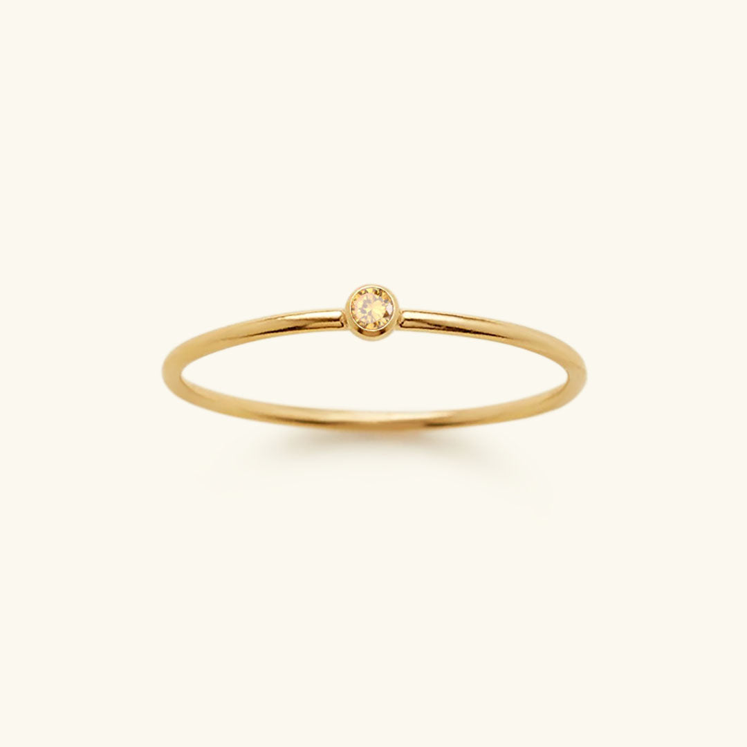 Geboortesteen Ring Zirkonia Celestia