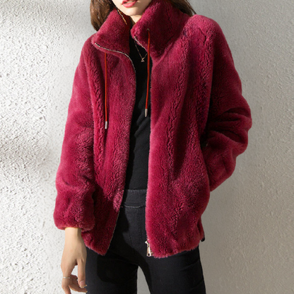 Damesjas Warm Rits Yara Zacht en Comfortabel