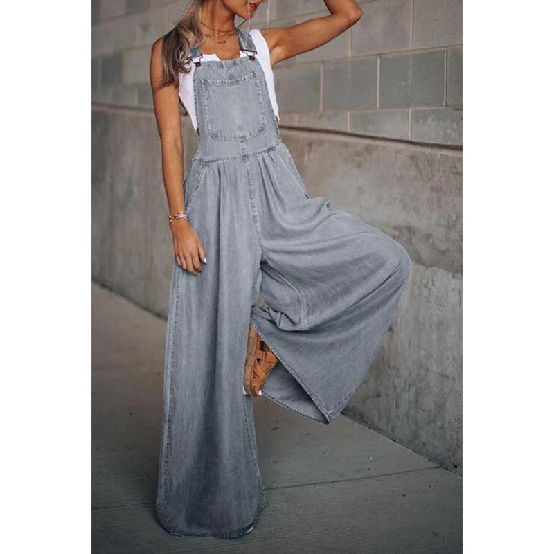 Damen Jumpsuit Blauwe Denim Overall