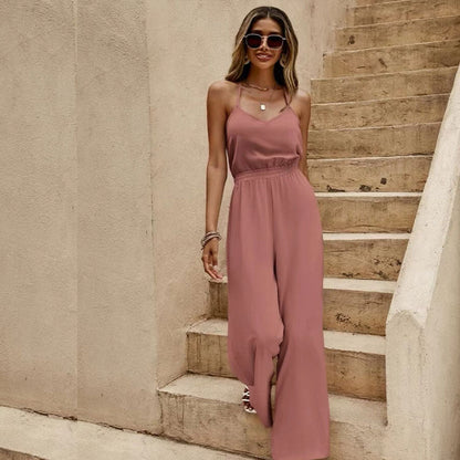 Hals Jumpsuit Darla Jurk Broekcombinatie - Mode Vibes
