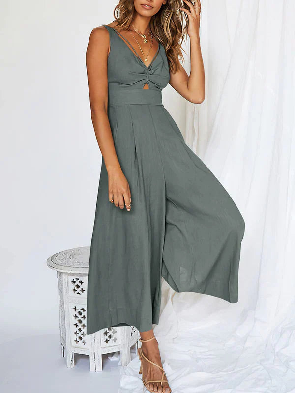 Jumpsuit V-hals Elegant Jurk Model voor Vrouw