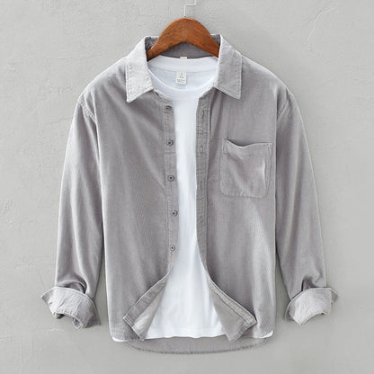Retro Corduroy Overhemd voor Heren – Elegant & Tijdloos voor Elke Gelegenheid