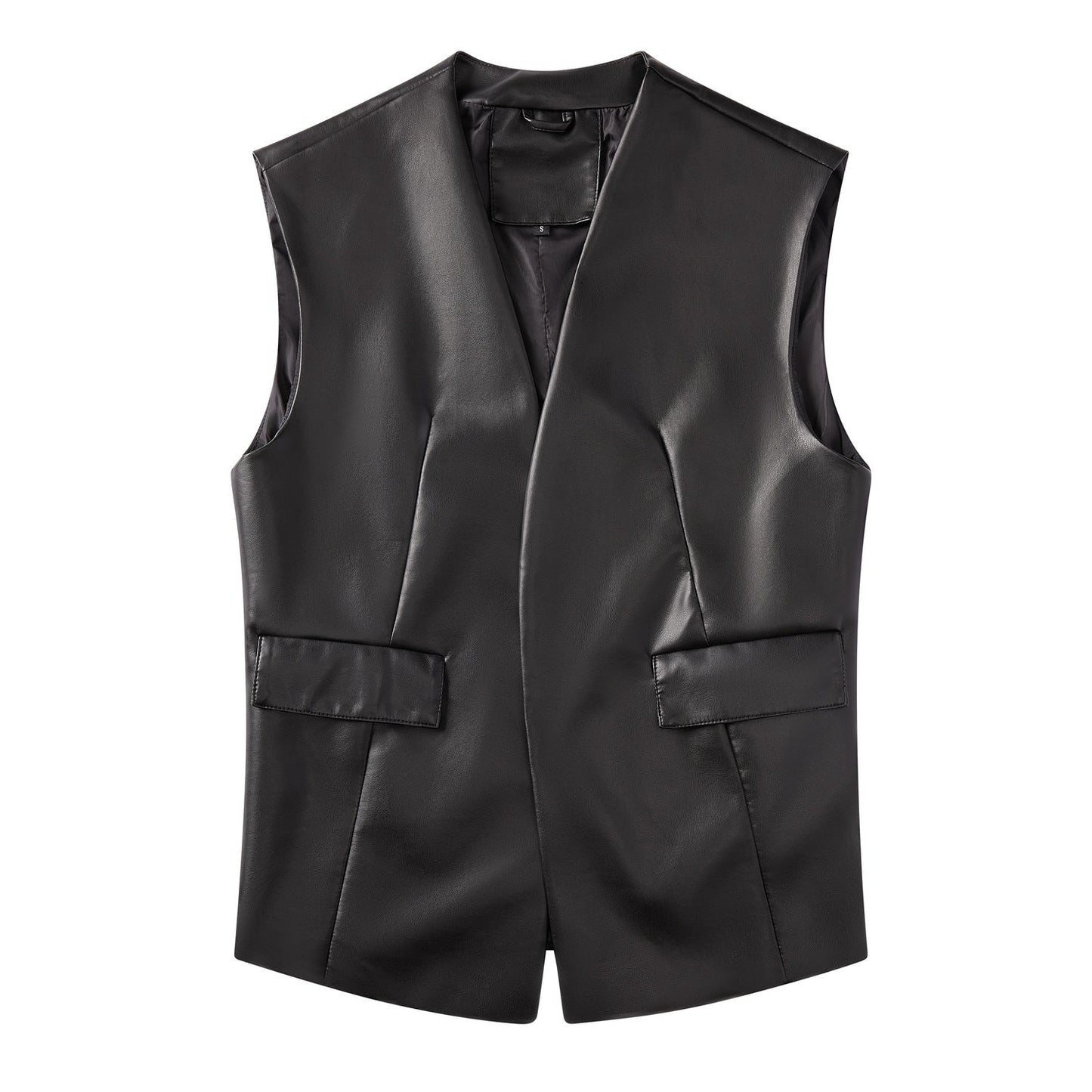 Dames Imitatieleer Gilet Bodil