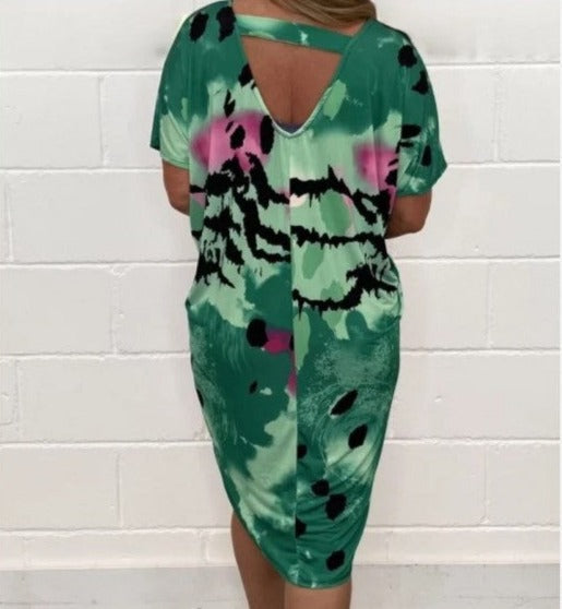 Jurk met Luipaardprint Zomerjurk Casual Vrouwelijk